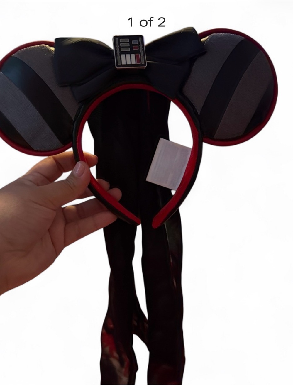 Disney Black and Red Star Wars Darth Vader Ear Headband with Bow